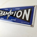 Vintage Spark Plugs Sign – Automotive Garage Shop Gas Pump Plate Sign - Image 11