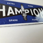 Vintage Spark Plugs Sign – Automotive Garage Shop Gas Pump Plate Sign - Image 10