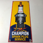Vintage Spark Plugs Sign – Automotive Garage Shop Mechanic Gas Pump Plate Sign - Image 15