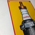 Vintage Spark Plugs Sign – Automotive Garage Shop Mechanic Gas Pump Plate Sign - Image 5