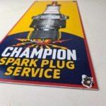 Vintage Spark Plugs Sign – Automotive Garage Shop Mechanic Gas Pump Plate Sign - Image 10