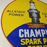 Vintage Spark Plugs Sign – Mechanic Automotive Garage Shop Gas Pump Plate Sign - Image 6