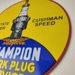 Vintage Spark Plugs Sign – Mechanic Automotive Garage Shop Gas Pump Plate Sign - Image 9