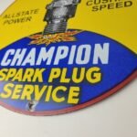 Vintage Spark Plugs Sign – Mechanic Automotive Garage Shop Gas Pump Plate Sign - Image 10