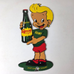 Vintage Squirt Boy Sign – Soda Gas Pump Wall Service Sales Porcelain Sign - Image 15