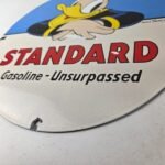 Vintage Standard Gasoline Sign – Disney Donald Duck Gas Pump Porcelain Sign - Image 14
