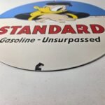 Vintage Standard Gasoline Sign – Disney Donald Duck Gas Pump Porcelain Sign - Image 10