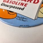 Vintage Standard Gasoline Sign – Porcelain Walt Disney Gas Oil Pump Plate Sign - Image 11