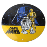 Vintage Star Wars Sign – Darth Vader Advertisement Movie Gas Pump Porcelain Sign - Image 2