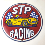 Vintage STP Porcelain Sign – Gas Pump Racing Automotive Sign - Image 15