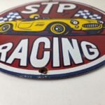 Vintage STP Porcelain Sign – Gas Pump Racing Automotive Sign - Image 10
