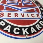 Vintage Studebaker Sign – Packard Service Automobile Gas Pump Porcelain Sign - Image 11