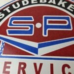 Vintage Studebaker Sign – Packard Service Automobile Gas Pump Porcelain Sign - Image 3