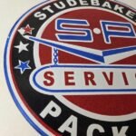 Vintage Studebaker Sign – Packard Service Automobile Gas Pump Porcelain Sign - Image 6