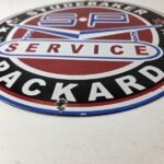 Vintage Studebaker Sign – Packard Service Automobile Gas Pump Porcelain Sign - Image 10