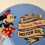 Vintage Sunoco Gasoline Porcelain Sign – Vintage Porcelain for Sale Gas Sign - Image 8