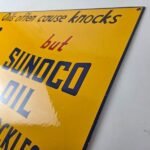 Vintage Sunoco Motor Oils Sign – Disney Dealership Gas Pump Porcelain Sign - Image 12