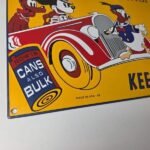 Vintage Sunoco Motor Oils Sign – Disney Dealership Gas Pump Porcelain Sign - Image 6