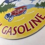 Vintage Super Shell Gasoline Sign – 400 Extra Dry Shell Car Pump Porcelain Sign - Image 14