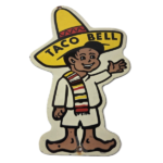 Vintage Taco Bell Sign – Fast Food Diner Gas Pump Porcelain Sign - Image 2