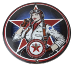 Vintage Texaco Gasoline Sign – Aviation Gas Pump Porcelain Sign - Image 2