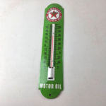 Vintage Texaco Motor Oil Sign – Gas Pump Ad Sign on Porcelain Thermometer - Image 15