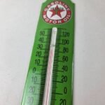 Vintage Texaco Motor Oil Sign – Gas Pump Ad Sign on Porcelain Thermometer - Image 4