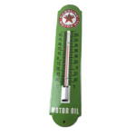 Vintage Texaco Motor Oil Sign – Gas Pump Ad Sign on Porcelain Thermometer - Image 2