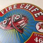 Vintage Texaco Sign – Fire Chief Gasoline Service Gas Pump Porcelain Ad Sign - Image 12
