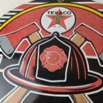 Vintage Texaco Sign – Fire Fighter Chief Gasoline Service Gas Porcelain Sign - Image 3