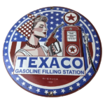 Vintage Texaco Sign – Gasoline Filling Station Pump Plate Porcelain Sign