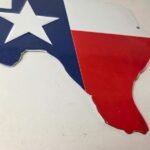 Vintage Texas Flag Sign – USA Gas Service Station Pump Plate Porcelain Sign - Image 11