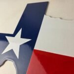 Vintage Texas Flag Sign – USA Gas Service Station Pump Plate Porcelain Sign - Image 12