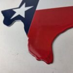 Vintage Texas Flag Sign – USA Gas Service Station Pump Plate Porcelain Sign - Image 14