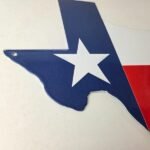 Vintage Texas Flag Sign – USA Gas Service Station Pump Plate Porcelain Sign - Image 6