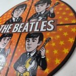 Vintage The Beatles Sign – Rock Band Guitar Album English Gas Porcelain Sign - Image 12