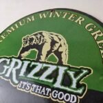 Vintage Tobacco Sign – Porcelain Grizzly Winter Green Gas Oil Pump Plate Sign - Image 12