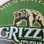 Vintage Tobacco Sign – Porcelain Grizzly Winter Green Gas Oil Pump Plate Sign - Image 3