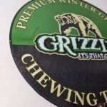 Vintage Tobacco Sign – Porcelain Grizzly Winter Green Gas Oil Pump Plate Sign - Image 6
