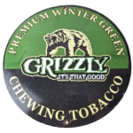 Vintage Tobacco Sign – Porcelain Grizzly Winter Green Gas Oil Pump Plate Sign - Image 2