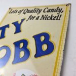 Vintage Ty Cobb Baseball Sign – MLB Candy Michigan Porcelain Gas Sign - Image 12