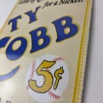 Vintage Ty Cobb Baseball Sign – MLB Candy Michigan Porcelain Gas Sign - Image 13