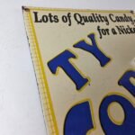 Vintage Ty Cobb Baseball Sign – MLB Candy Michigan Porcelain Gas Sign - Image 5