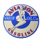 Vintage Union Oil Co Sign – Aviation Gas Service Pump Porcelain Sign - Image 2