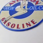 Vintage Union Oil Co Sign – Aviation Gas Service Pump Porcelain Sign - Image 10