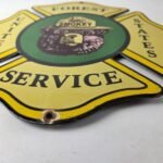 Vintage United States Forest Service Sign – Smokey Bear Porcelain Gas Pump Sign - Image 10