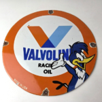 Vintage Valvoline Motor Oil Sign – Gas Pump Station Porcelain Ad Sign - Image 15
