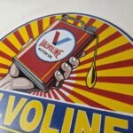 Vintage Valvoline Motor Oil Sign – Gas Service Station Porcelain Ad Sign - Image 12