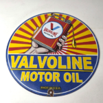 Vintage Valvoline Motor Oil Sign – Gas Service Station Porcelain Ad Sign - Image 15