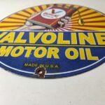 Vintage Valvoline Motor Oil Sign – Gas Service Station Porcelain Ad Sign - Image 10